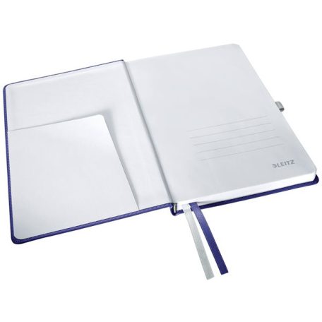 LEITZ Jegyzetfüzet, A5, kockás, 80 lap, keményfedeles, LEITZ "Style", titánkék