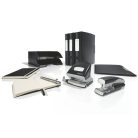 LEITZ Jegyzetfüzet, A5, kockás, 80 lap, keményfedeles, LEITZ "Style", szaténfekete