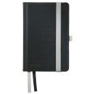 LEITZ Jegyzetfüzet, A6, kockás, 80 lap, keményfedeles, LEITZ "Style", szaténfekete