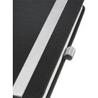 LEITZ Jegyzetfüzet, A6, kockás, 80 lap, keményfedeles, LEITZ "Style", szaténfekete