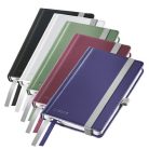 LEITZ Jegyzetfüzet, A6, kockás, 80 lap, keményfedeles, LEITZ "Style", szaténfekete