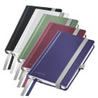 LEITZ Jegyzetfüzet, A6, kockás, 80 lap, keményfedeles, LEITZ "Style", szaténfekete