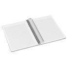 LEITZ Spirálfüzet, A4, kockás, 90 lap, PP borító, LEITZ "Office", szürke-piros