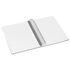 LEITZ Spirálfüzet, A4, vonalas, 90 lap, PP borító, LEITZ "Office", szürke-piros