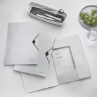 LEITZ Gumis mappa, PP, A4, LEITZ "Wow", fehér