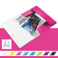   LEITZ Gumis mappa, PP, A4, LEITZ "Wow", rózsaszín