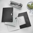 LEITZ Gumis mappa, PP, A4, LEITZ "Wow", fekete