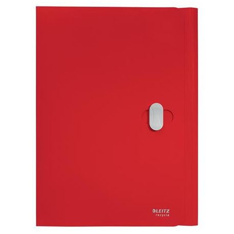LEITZ Iratvédő mappa, 11 mm, PP, A4, LEITZ "Recycle", piros
