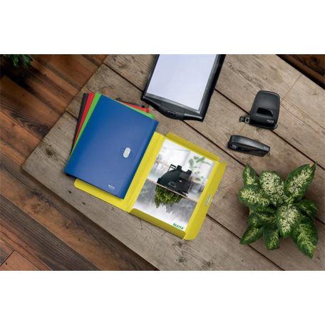 LEITZ Iratvédő mappa, 11 mm, PP, A4, LEITZ "Recycle", kék