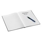 LEITZ Beíró, A4, kockás, 80 lap, keményfedeles, LEITZ "Wow", fekete