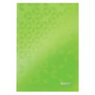 LEITZ Beíró, A5, kockás, 80 lap, keményfedeles, LEITZ "Wow", zöld