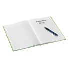 LEITZ Beíró, A5, kockás, 80 lap, keményfedeles, LEITZ "Wow", zöld