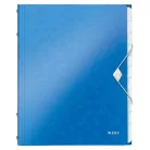 LEITZ Előrendező, A4, 12 részes, műanyag, LEITZ "Wow", kék