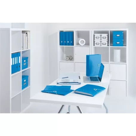 LEITZ Előrendező, A4, 12 részes, műanyag, LEITZ "Wow", kék