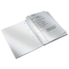 LEITZ Spirálfüzet, A4, vonalas, 80 lap, LEITZ "Wow", lila