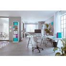 LEITZ Spirálfüzet, A4, vonalas, 80 lap, LEITZ "Wow", lila