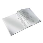 LEITZ Spirálfüzet, A4, kockás, 80 lap, LEITZ "Wow", kék