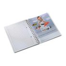 LEITZ Spirálfüzet, A5, vonalas, 80 lap, LEITZ "Wow", jégkék