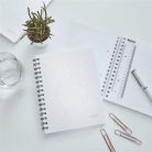 LEITZ Spirálfüzet, A5, kockás, 80 lap, LEITZ "Wow", fehér