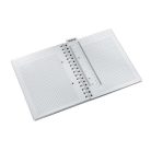 LEITZ Spirálfüzet, A5, kockás, 80 lap, LEITZ "Wow", fekete