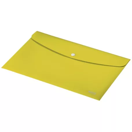 LEITZ Irattartó tasak, A4, PP, patentos, LEITZ "Recycle", sárga