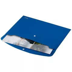   LEITZ Irattartó tasak, A4, PP, patentos, LEITZ "Recycle", kék