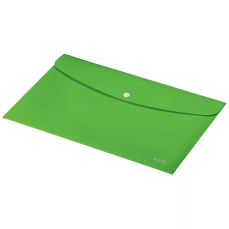 LEITZ Irattartó tasak, A4, PP, patentos, LEITZ "Recycle", zöld