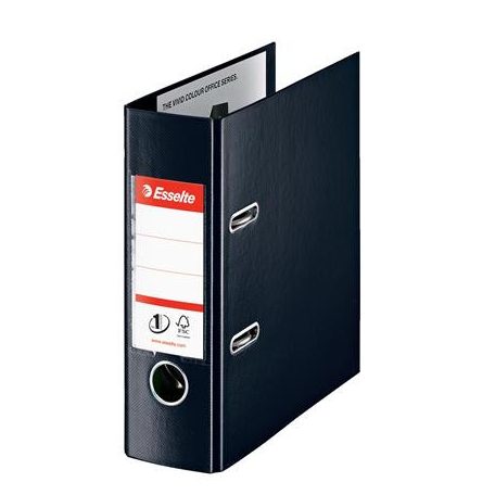ESSELTE Iratrendező, 75 mm, A5, PP, ESSELTE "Standard", Vivida fekete
