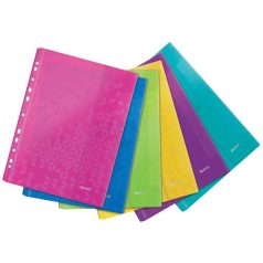   LEITZ Genotherm, lefűzhető, A4, 200 mikron, LEITZ "Wow", vegyes színek