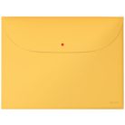 LEITZ Irattartó tasak, 2 zsebes, A4, PP, pantentos, LEITZ "Cosy", melegsárga