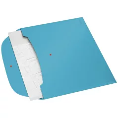   LEITZ Irattartó tasak, 2 zsebes, A4, PP, pantentos, LEITZ "Cosy", nyugodtkék