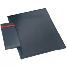 LEITZ Irattartó tasak, 2 zsebes, A4, PP, pantentos, LEITZ "Cosy", bársonyszürke