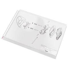   ESSELTE Genotherm, lefűzhető, A3, 85 mikron, narancsos felület, fekvő, ESSELTE