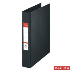   ESSELTE Gyűrűs könyv, 2 gyűrű, 42 mm, A5, PP, ESSELTE "Standard", Vivida fekete