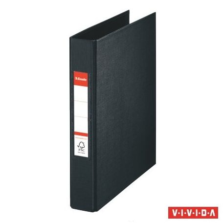 ESSELTE Gyűrűs könyv, 2 gyűrű, 42 mm, A5, PP, ESSELTE "Standard", Vivida fekete