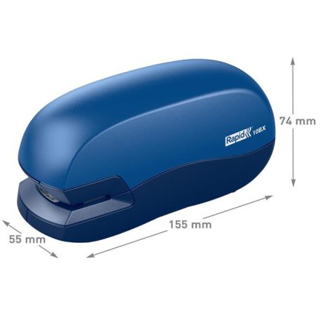 RAPID Tűzőgép, elektromos, 24/6, 26/6, 10 lap, RAPID "Fixativ 10BX", kék