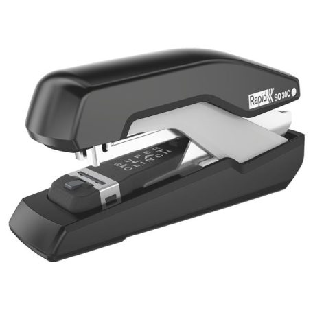 RAPID Tűzőgép, 30 lap, lapos tűzés, RAPID "Supreme OmniPress S030c", fekete