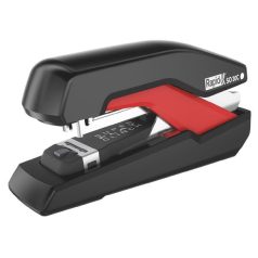   RAPID Tűzőgép, 30 lap, lapos tűzés, RAPID "Supreme OmniPress S030c", fekete/piros