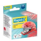 RAPID Tűzőgép, mini, 24/6, 26/6, 10 lap, RAPID "Colour'Breeze", korall
