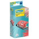 RAPID Lyukasztó, mini, kétlyukú, 10 lap, RAPID, "Colour'Breeze", korall