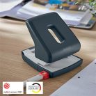 LEITZ Lyukasztó, kétlyukú, 30 lap, LEITZ "Cosy", bársonyszürke