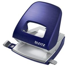   LEITZ Lyukasztó, kétlyukú, 30 lap, fém, LEITZ "Nexxt Style, titánkék