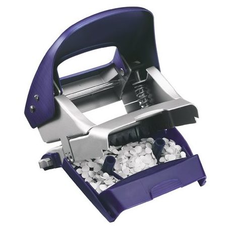 LEITZ Lyukasztó, kétlyukú, 30 lap, fém, LEITZ "Nexxt Style, titánkék