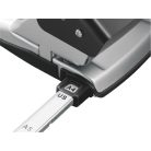 LEITZ Lyukasztó, kétlyukú, 30 lap, fém, LEITZ "Nexxt Style, szaténfekete