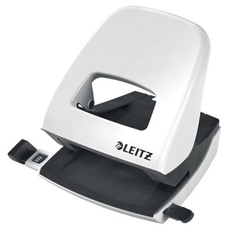 LEITZ Lyukasztó, kétlyukú, 30 lap, LEITZ "Nexxt Wow", fehér