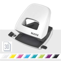   LEITZ Lyukasztó, kétlyukú, 30 lap, LEITZ "Nexxt Wow", fehér