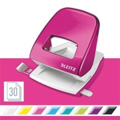   LEITZ Lyukasztó, kétlyukú, 30 lap, LEITZ "Nexxt Wow", rózsaszín