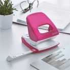 LEITZ Lyukasztó, kétlyukú, 30 lap, LEITZ "Nexxt Wow", rózsaszín
