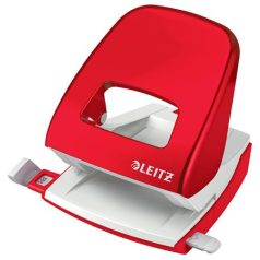   LEITZ Lyukasztó, kétlyukú, 30 lap, LEITZ "Nexxt Wow", piros