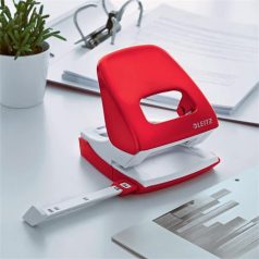   LEITZ Lyukasztó, kétlyukú, 30 lap, LEITZ "Nexxt Wow", piros
